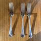 Set of 3 silver English forks