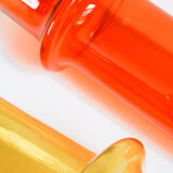 Vase jaune en verre
