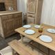 Solid oak farmhouse table