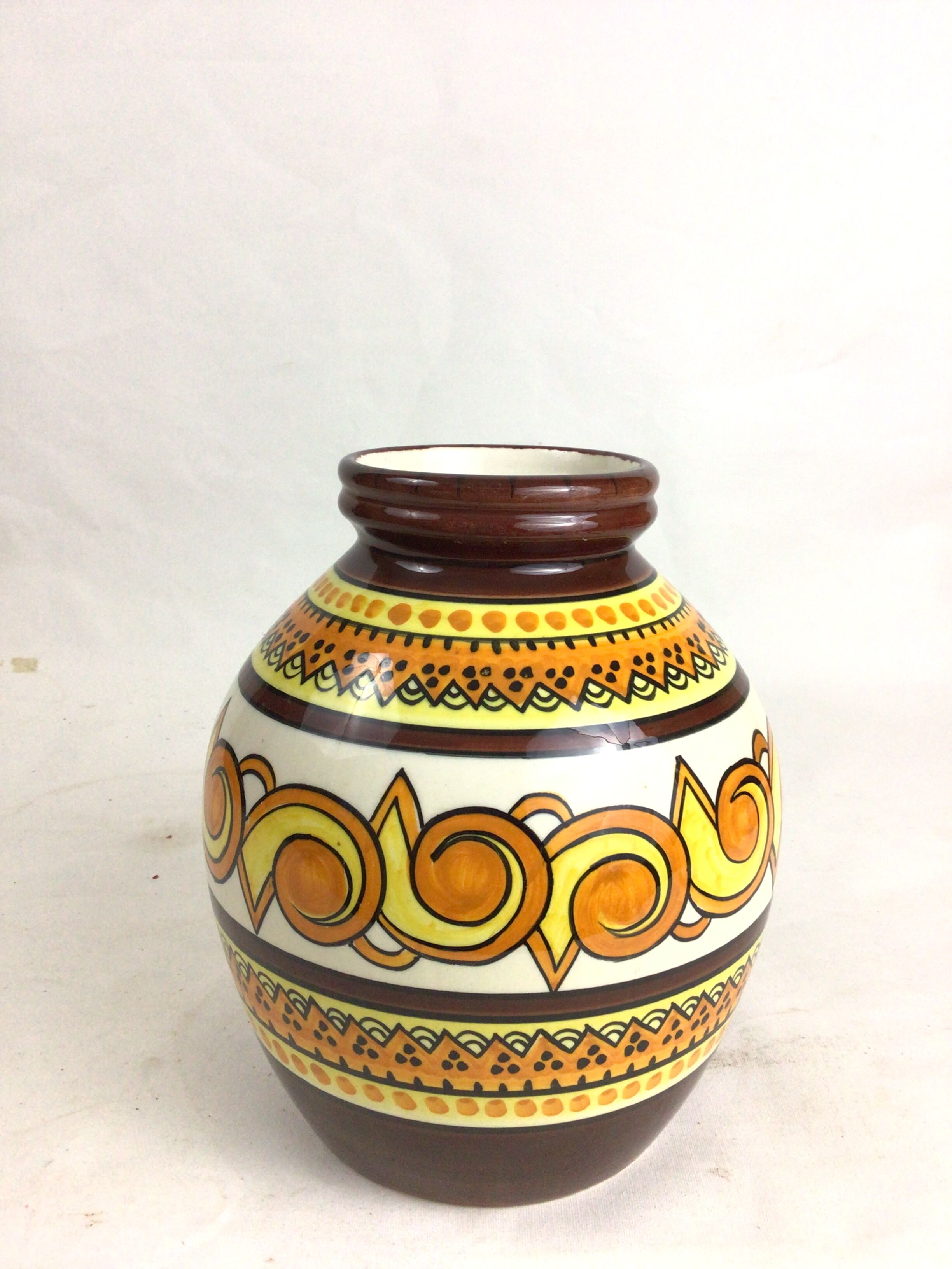 Ceramic vase from Quimper Henriot