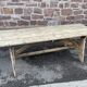 Large country farm table 240 cm in raw natural wood brewery fir