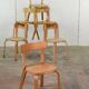Rare ensemble de 6 chaises Alvar Aalto modèle 69 pour Artek