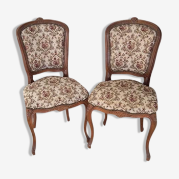 Set de 2 chaises capitonnées