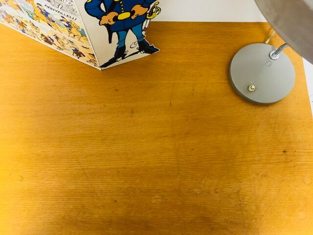 Scandinavian style wooden desk