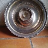 Bougeoir vintage en métal argenté