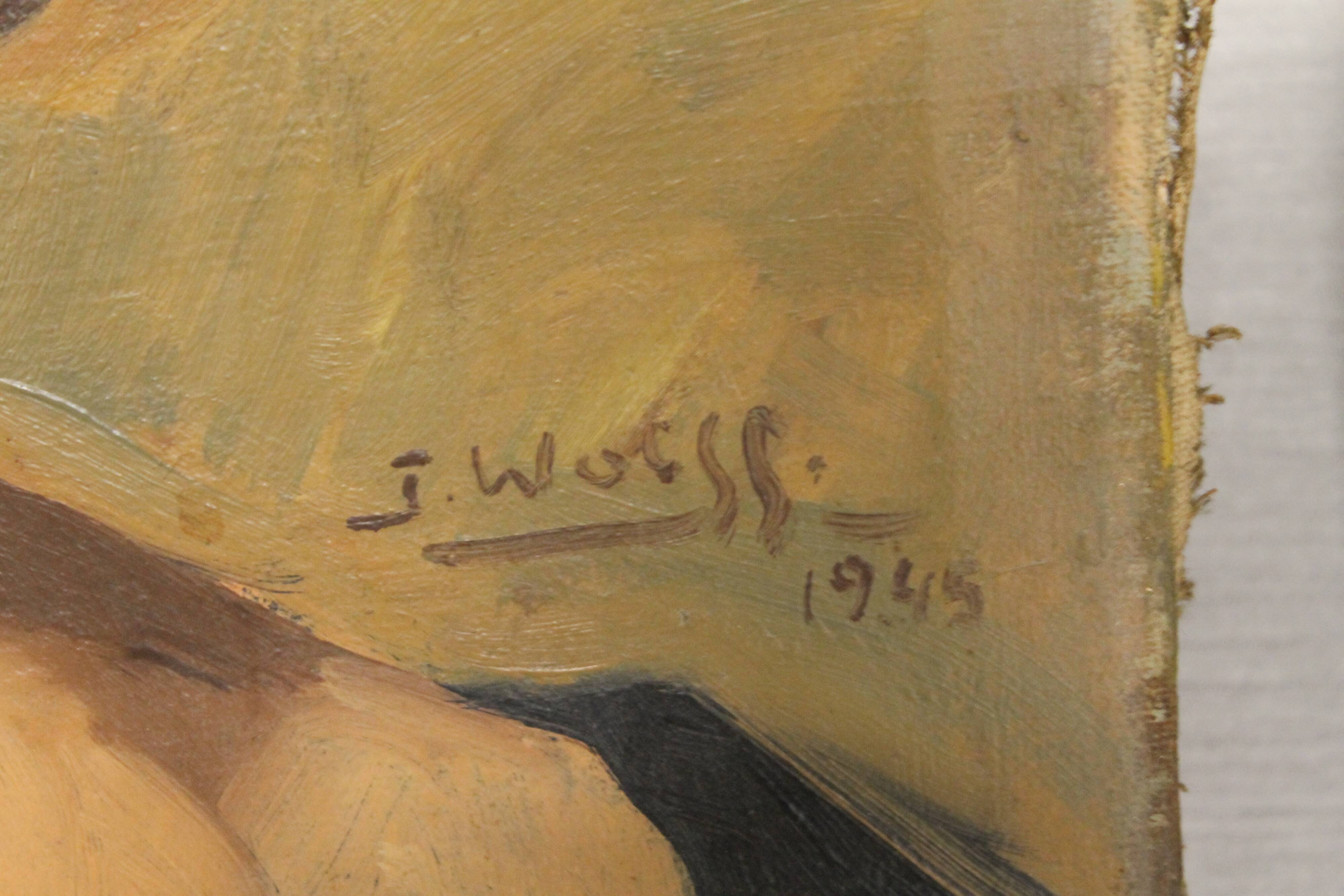 Pair of portraits of Belgian bourgeois by José Wolff (1885 - 1964)