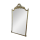 Very large Louis XVI style mirror in wood and gilded stucco with gold leaf