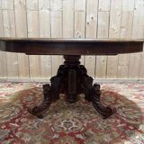 Table à manger ovale à pied centrale époque Napoléon III