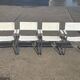Set of 4 dining chairs in white, S34 Mart Stam/Marcel Breuer style Italy