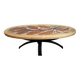 Oval coffee table/salon signed RAYNAUD - 1960s.