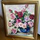 Tableau Huile sur toile signé dimension : hauteur -49 cm - largeur -44 cm-