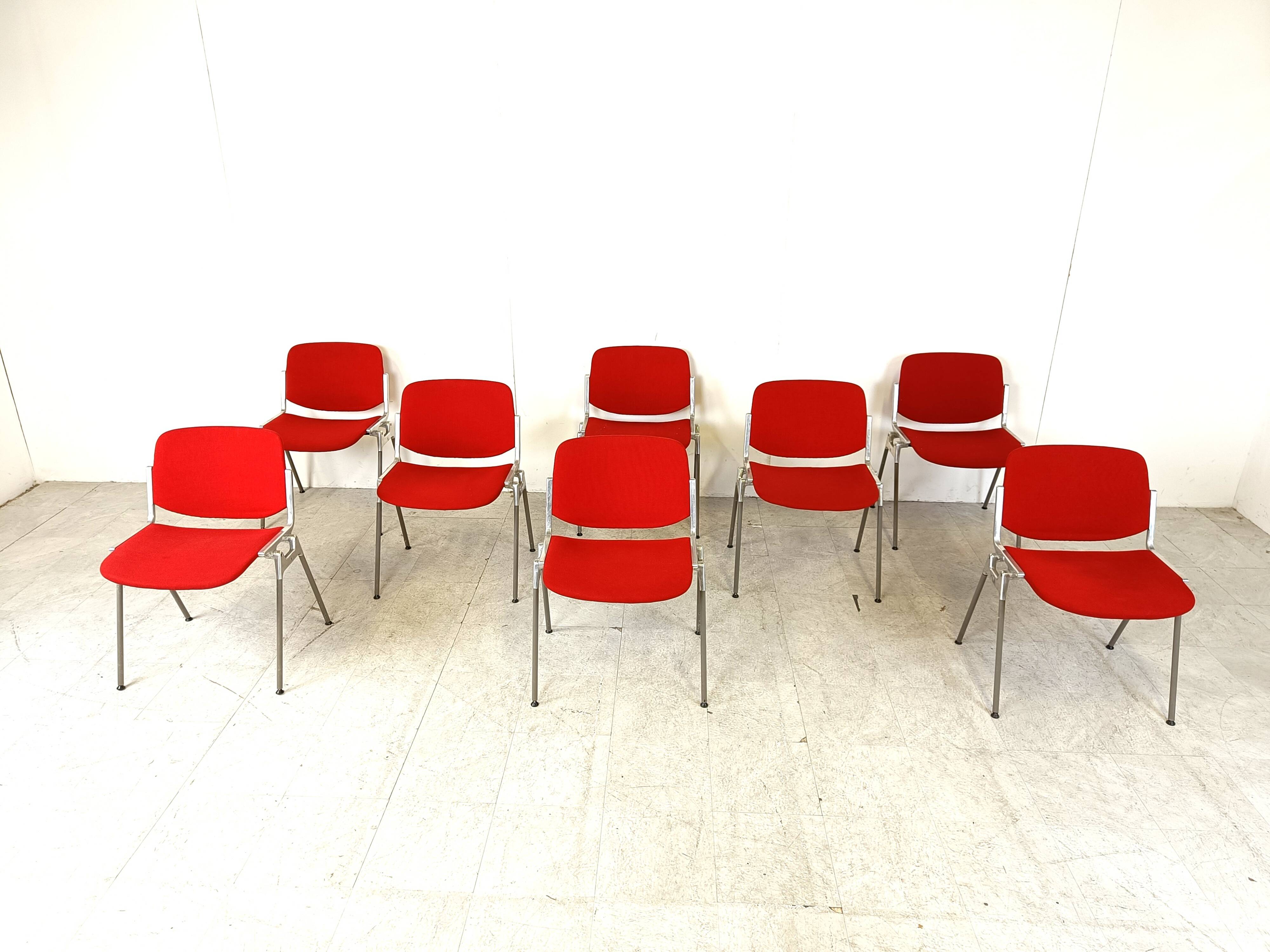 Chaises d'Appoint Vintage DSC 106 par Giancarlo Piretti pour Castelli, 1970s, set de 8