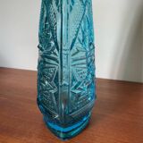 Empoli turquoise glass carafe from the 60s