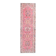 1970s Vintage Turkish Hand-Knotted Wool Cotton Pink Runner Rug 95x320