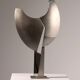 Sculpture de Børge Jørgensen en acier poli 1984 1/1