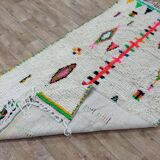 Handmade wool Berber rug 260 X 135 CM