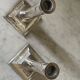 pair of Victorian style silver-plated candlesticks