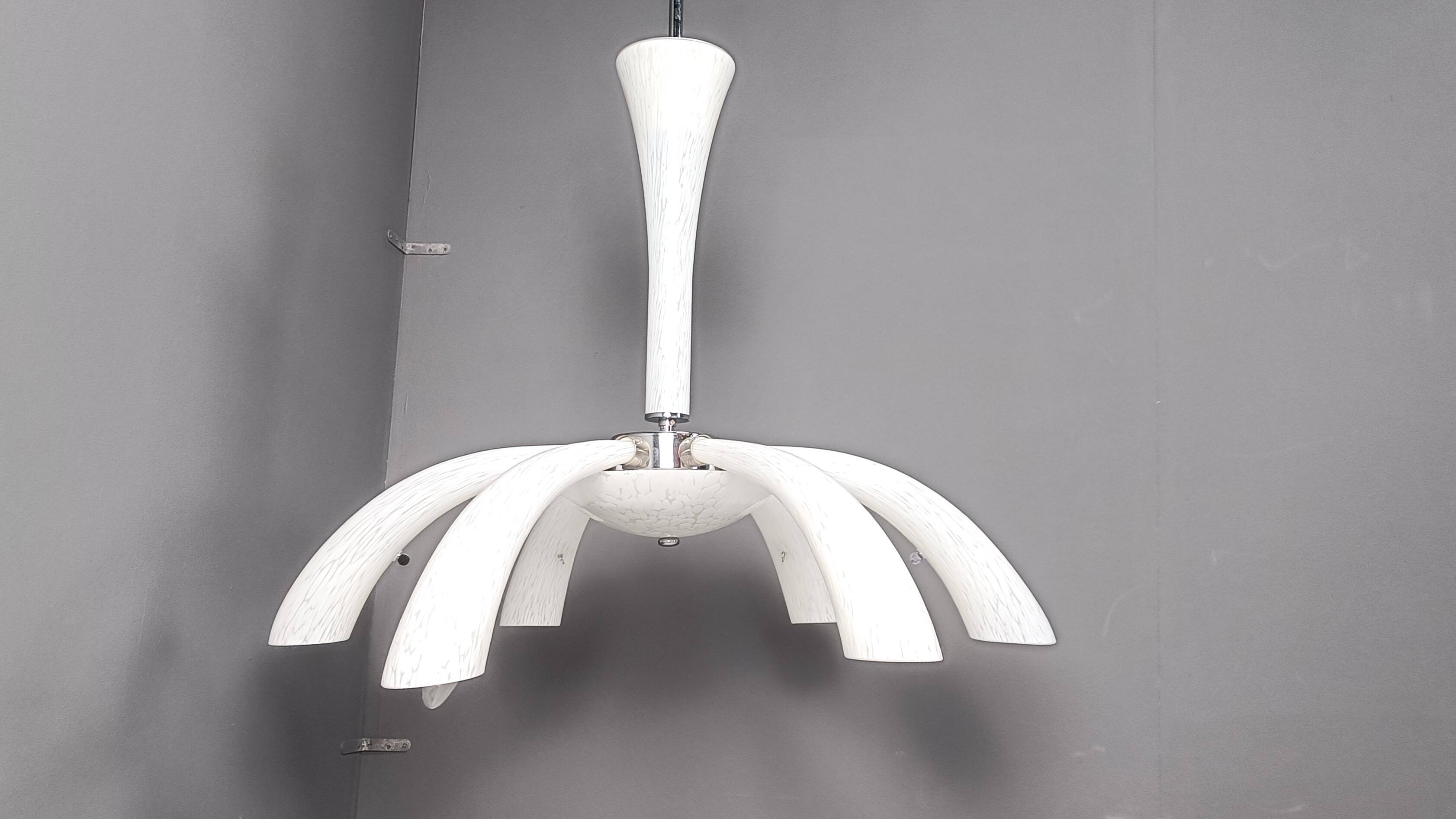 Mid century murano glass chandelier, 1970s