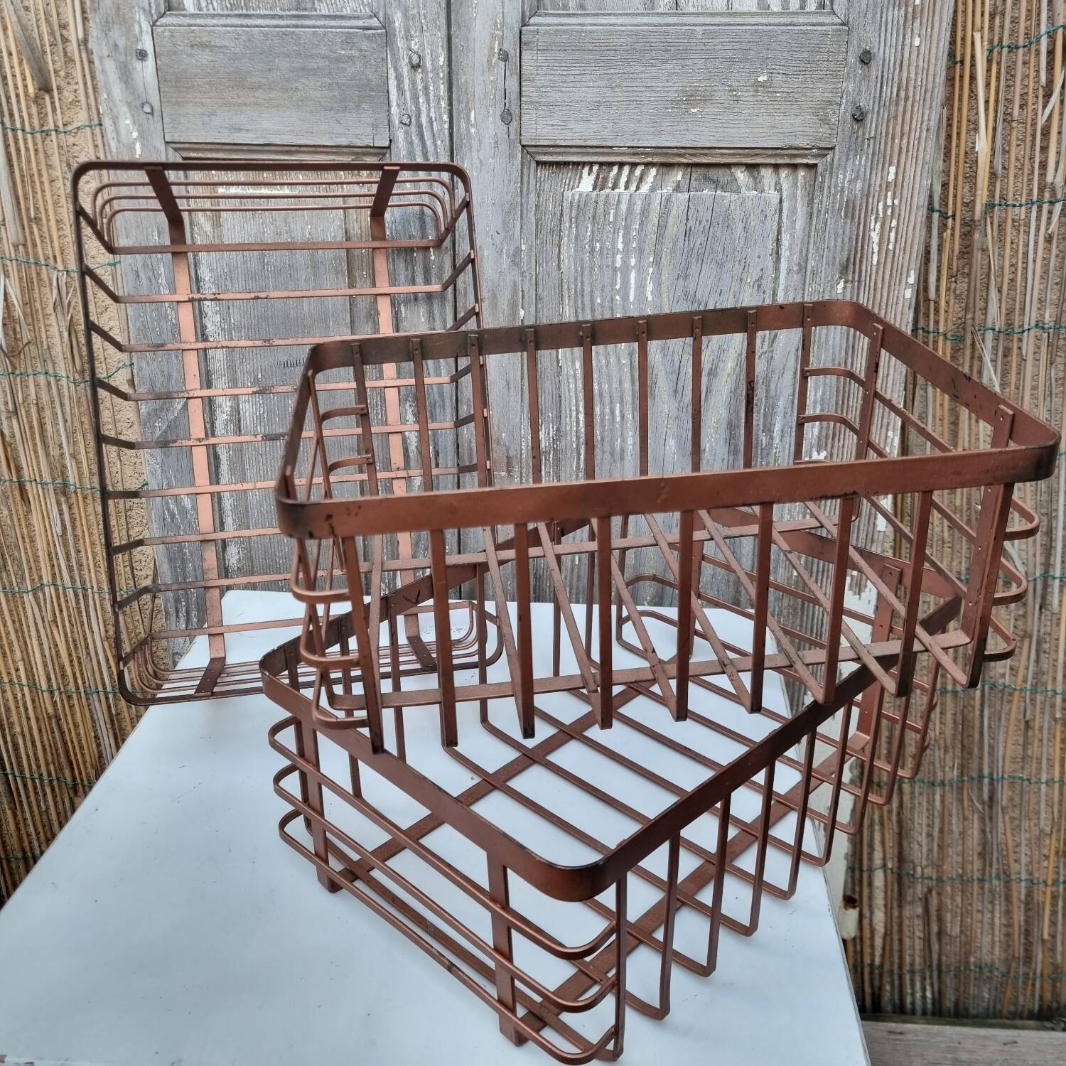 Set of 3 metal baskets
