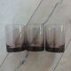 3 bubble glass water glasses