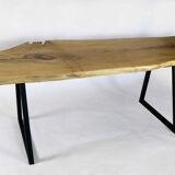 Table monolithe en chêne naturel