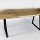 Table monolithe en chêne naturel