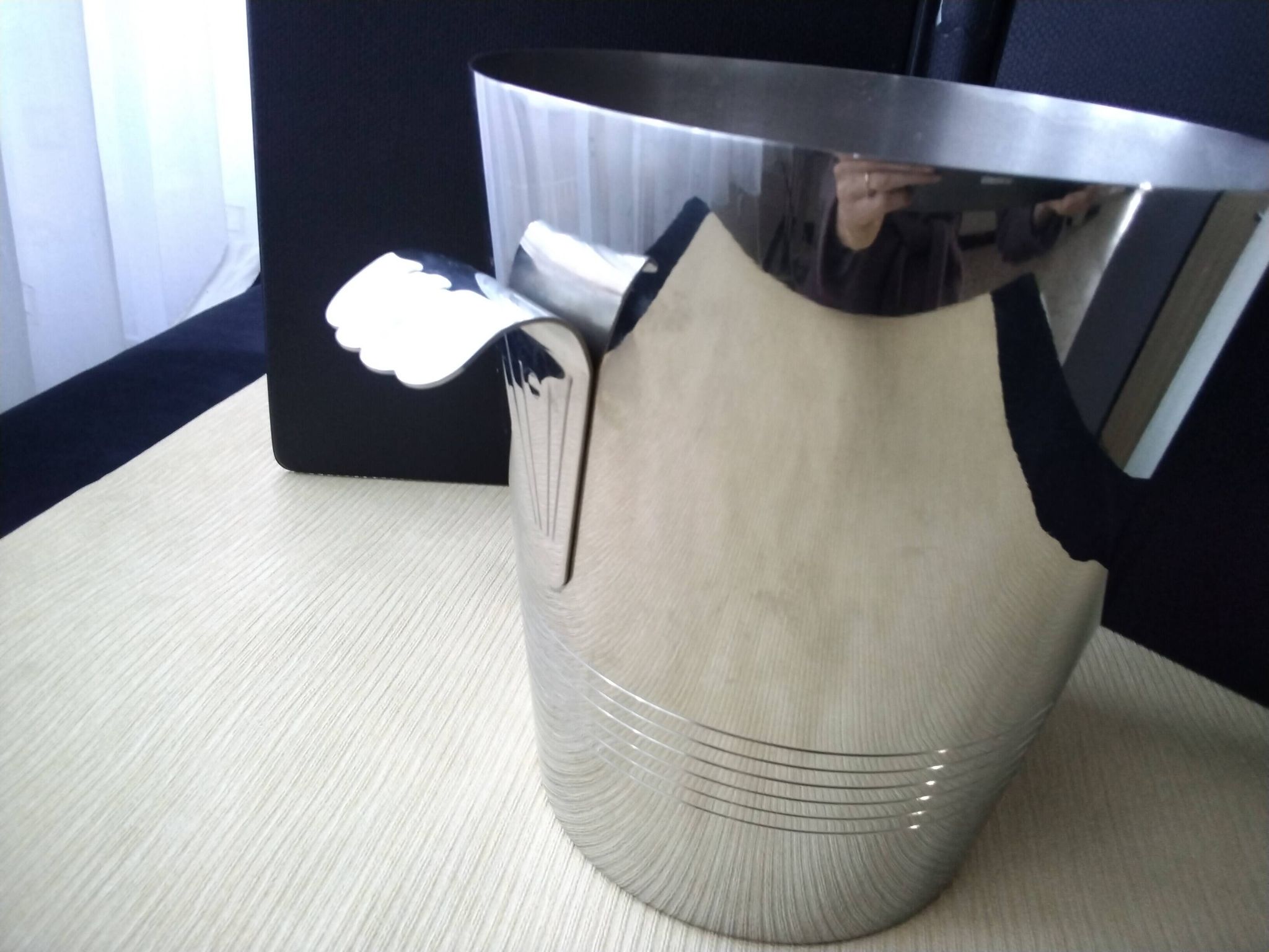Létang et Rémy stainless steel champagne bucket from the 70s