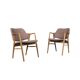 Fauteuils scandinaves design en bois de frêne