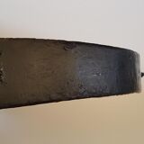 Round mirror wrought iron years 50 brutalist 50x50cm