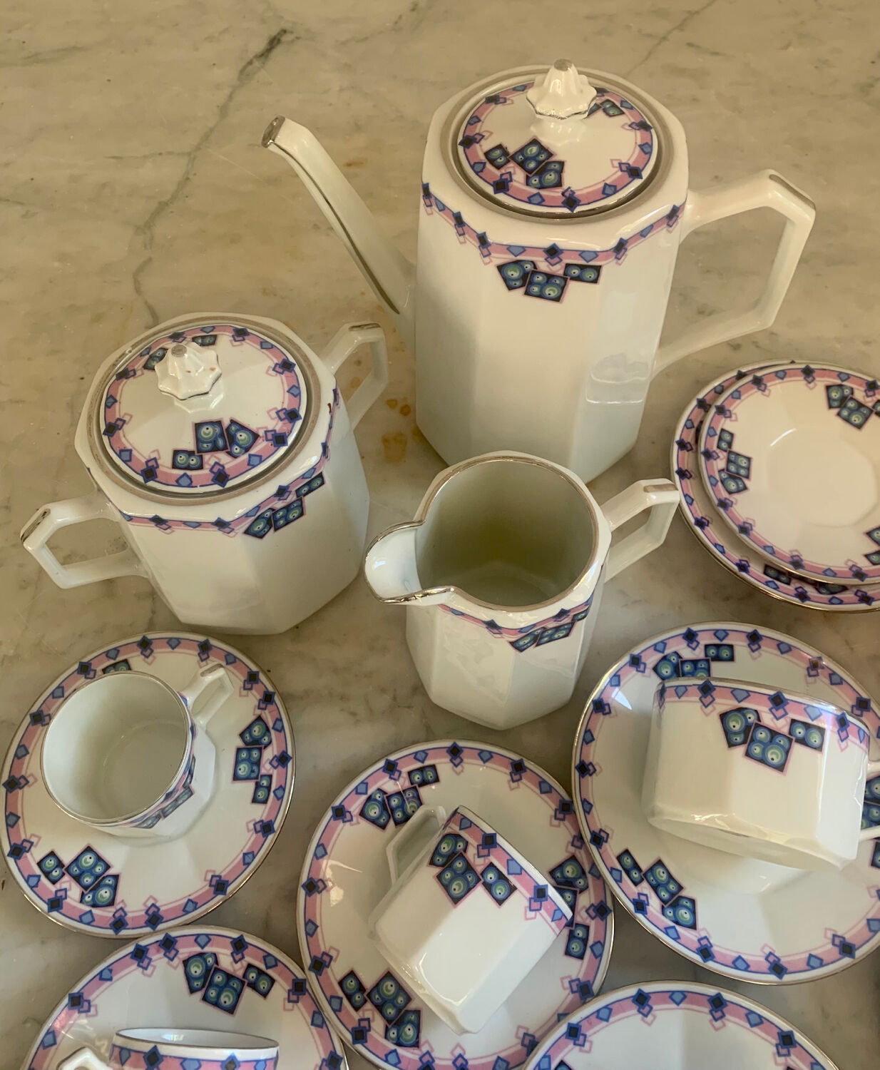 Art Deco coffee and tea service in Limoges