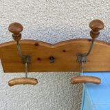Coat rack with 6 double hooks