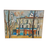 Oil on canvas "Montmartre" by Guy le Florentin