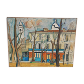 Oil on canvas "Montmartre" by Guy le Florentin