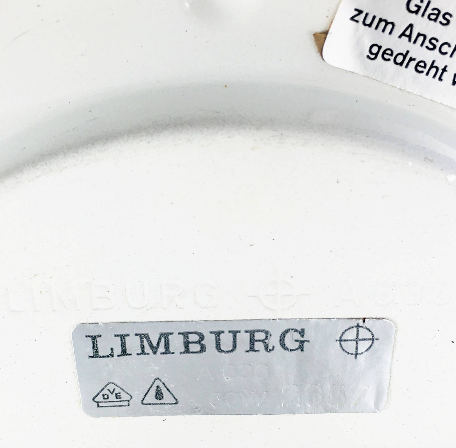 Mid-Century Bubble Glass Flush Mount from Limburg, Germany, 1960s