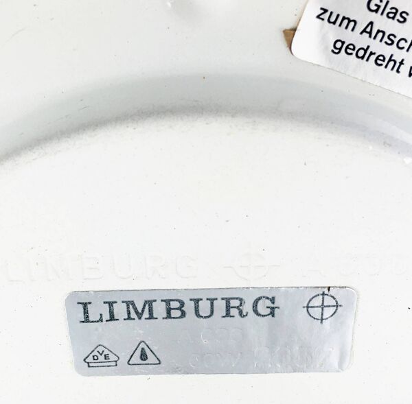 Plafonnier en verre à bulles du milieu du siècle de Limburg, Allemagne, années 1960