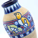 Amphora Art Deco vase in chick earthenware