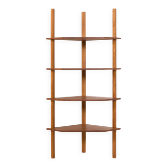 Meuble d'angle mural italien du milieu du siècle, années 1970