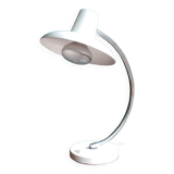 White desk lamp in industrial style metal