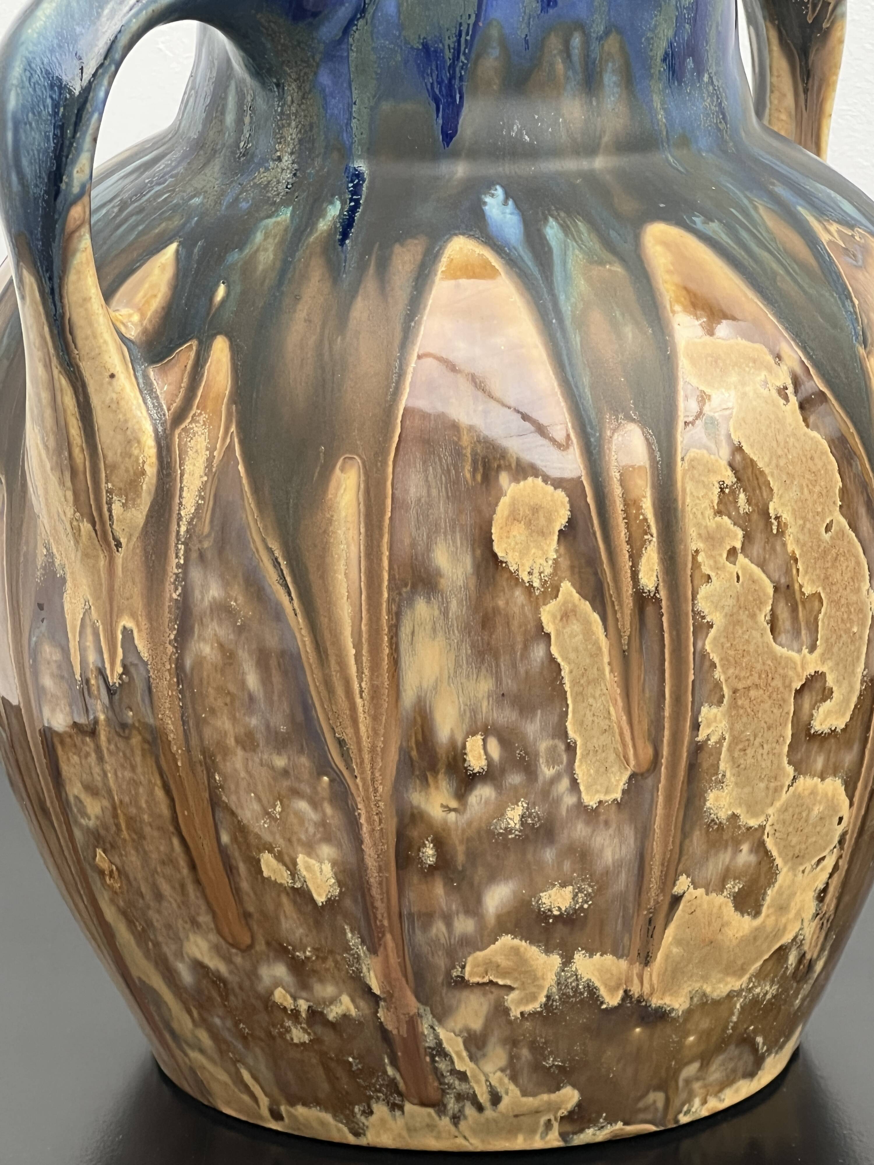 Vase by Gilbert Metenier art-deco ceramic stoneware