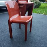 Set of 6 selene Vico magistretti chairs