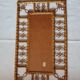 Miroir en bambou vintage