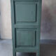 Small vintage side table in sage green patina and solid wood.