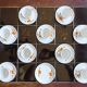 9 espresso cups Scherzer Bavaria - Bavarian porcelain 70s