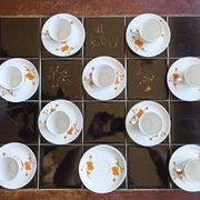 9 espresso cups Scherzer Bavaria - Bavarian porcelain 70s