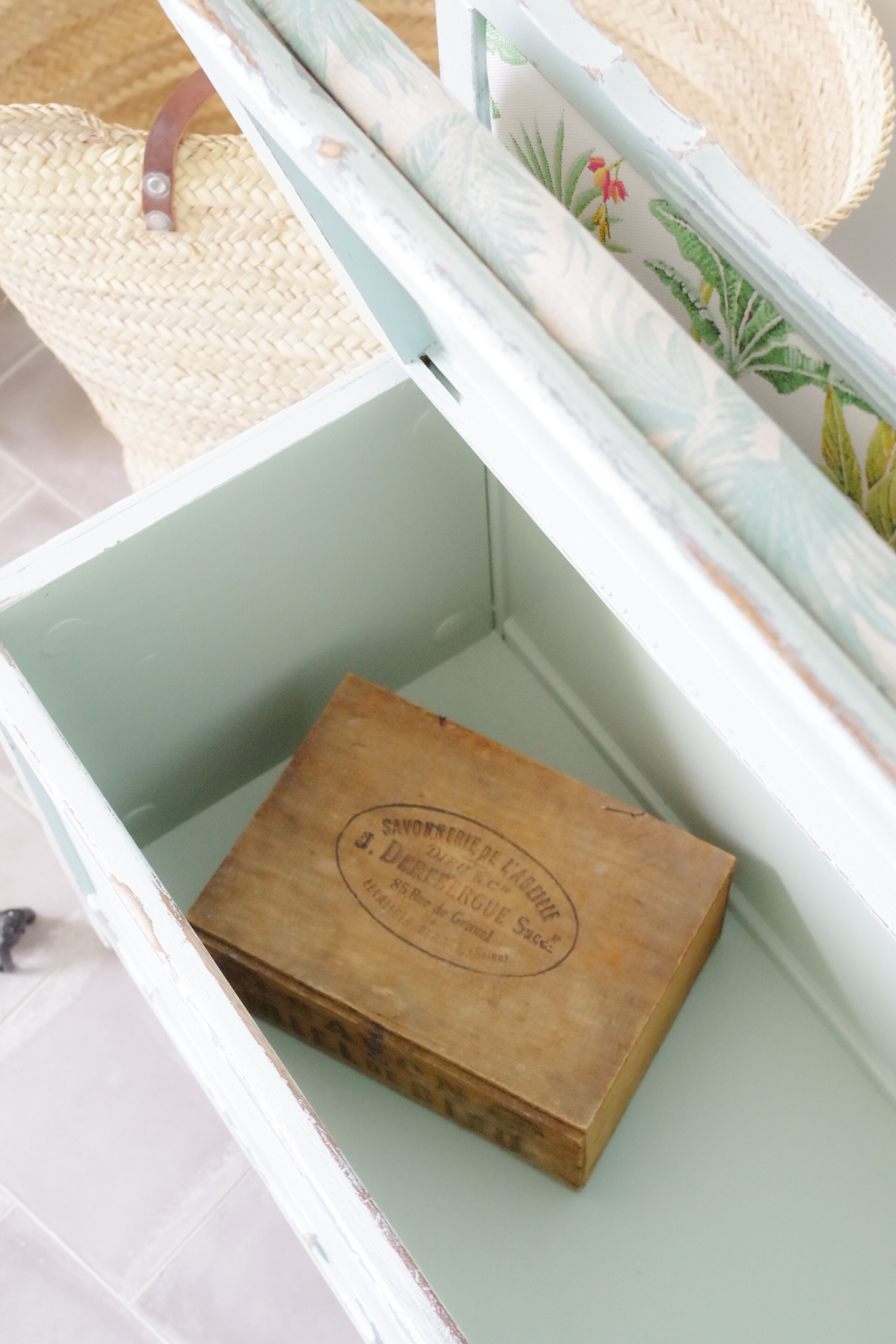 Renovated old toy chest