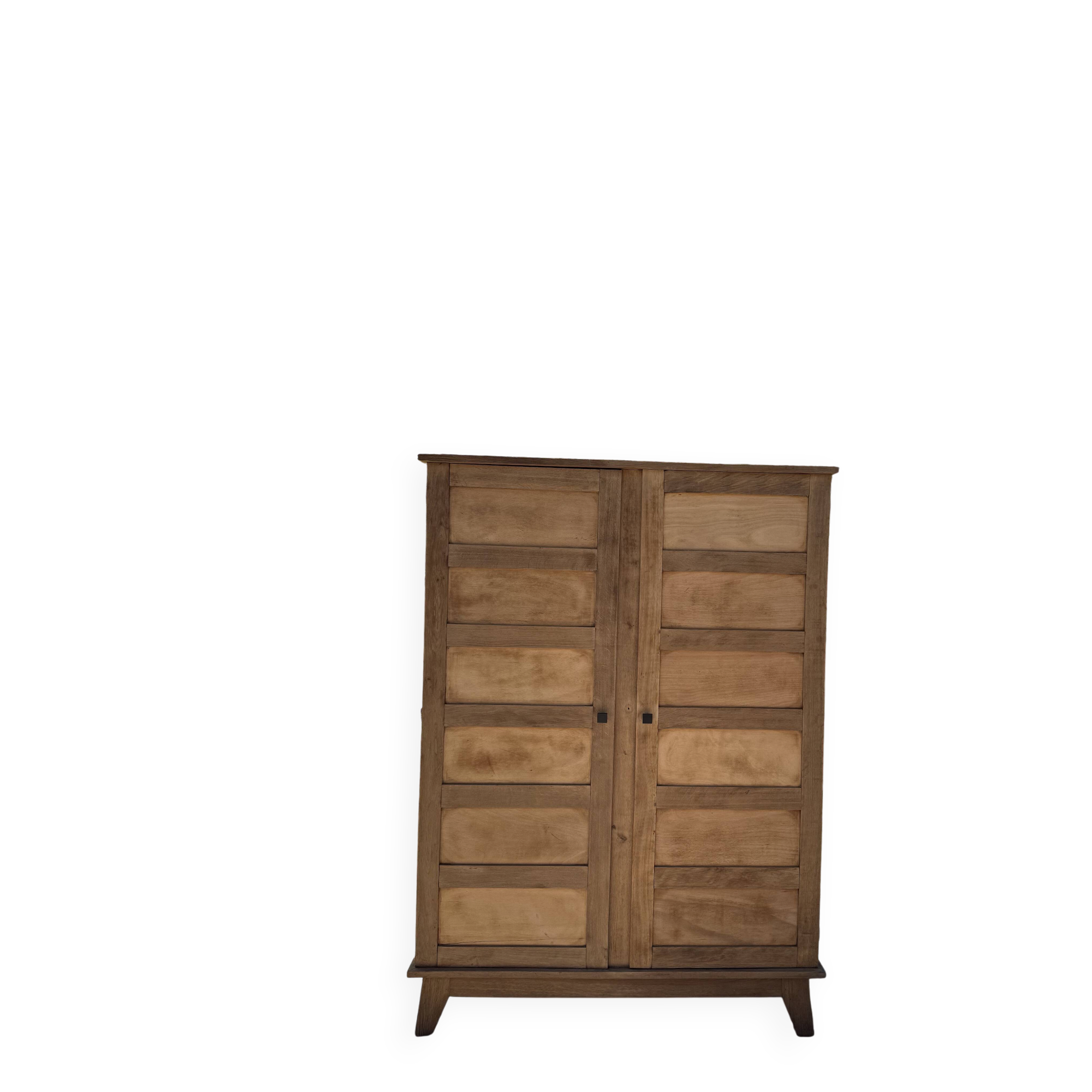 Renovated antique wooden wardrobe