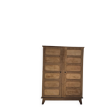 Renovated antique wooden wardrobe