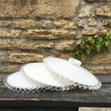 Opaline patty with corrugated edge