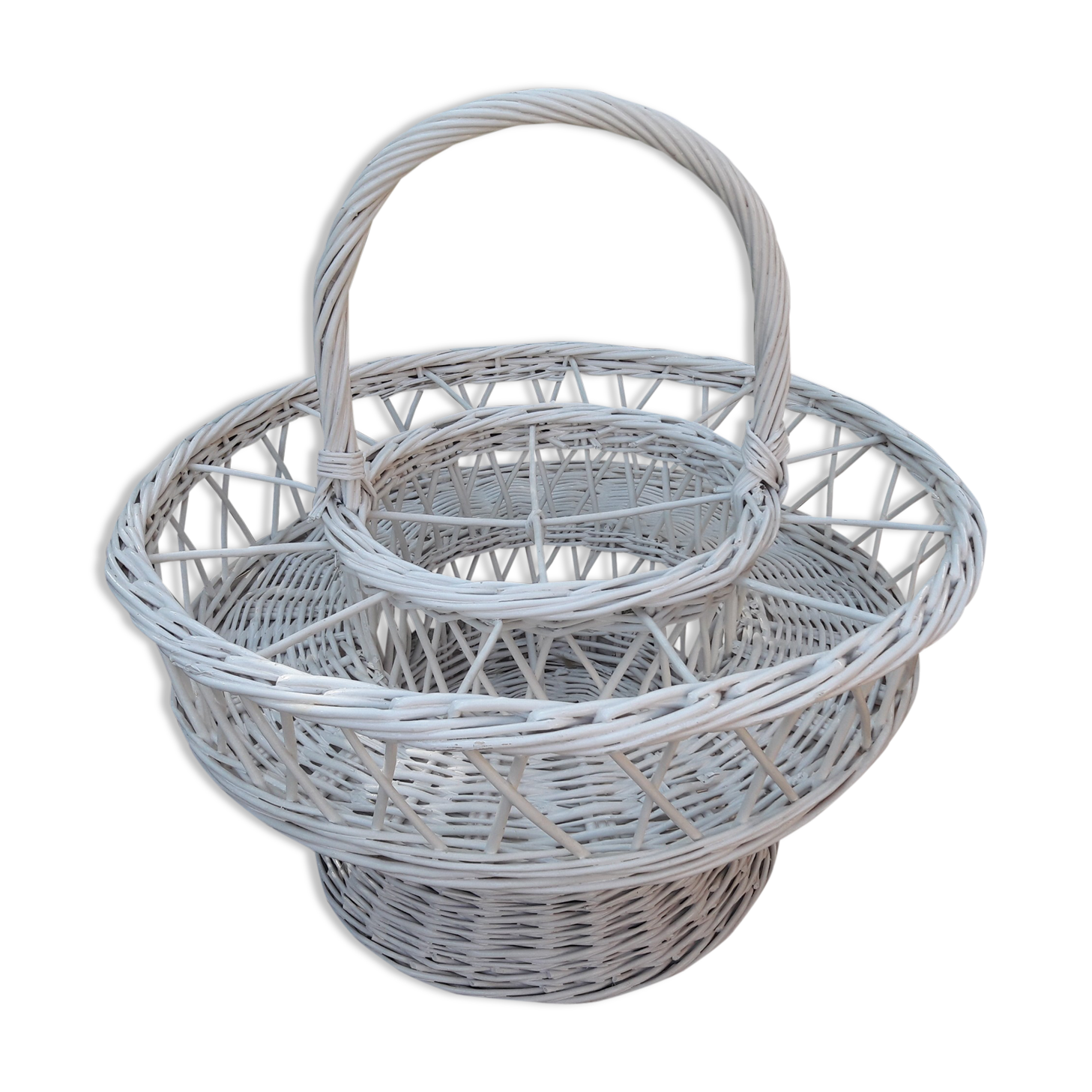 Rattan bottle rack portable bar