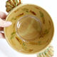 Provencal bowl in yellow ceramic and scrolls